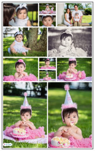 Pictures of little girl turning one year old